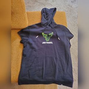 Under Armour Project Rock Cap Hoodie Mens Large Rival Fleece NWT